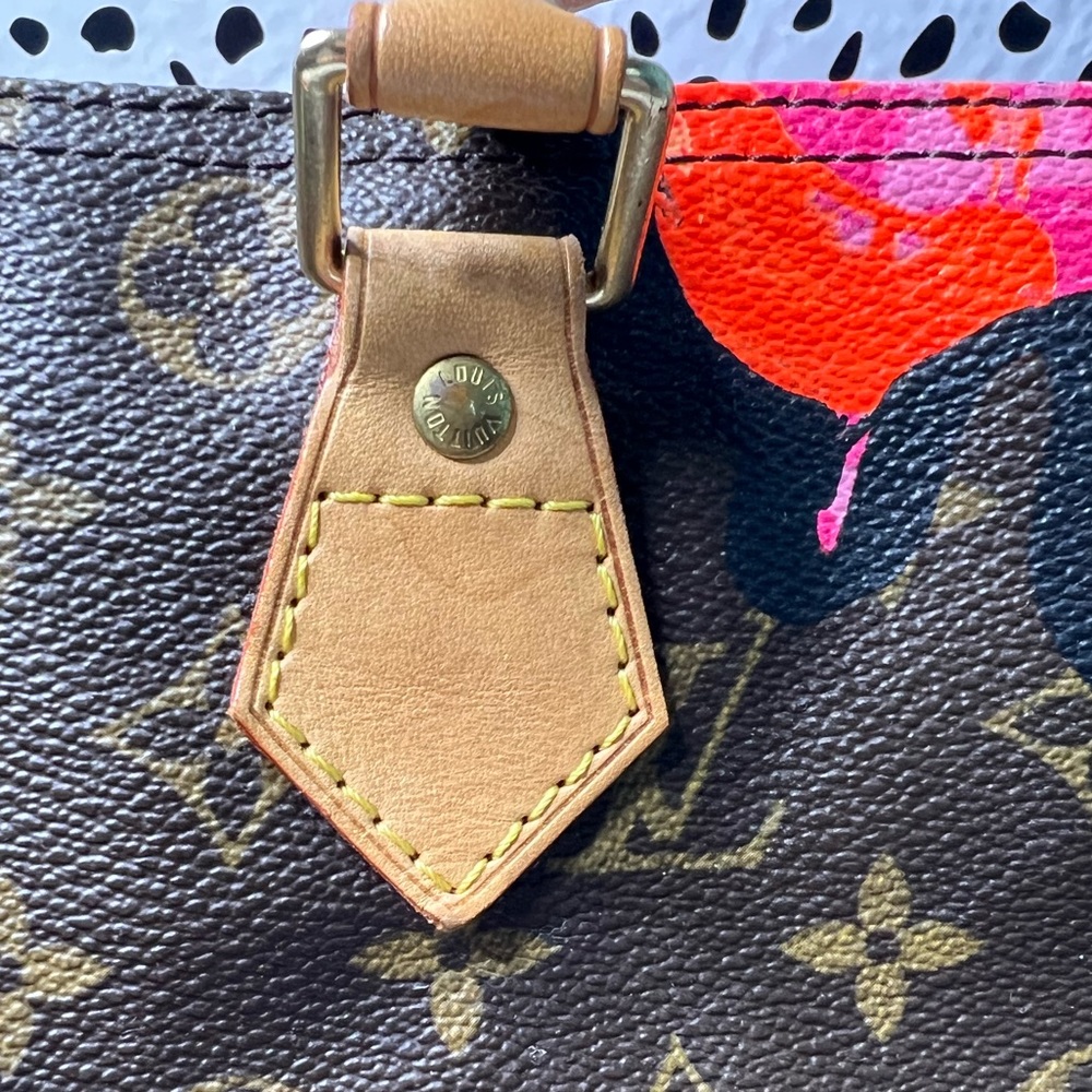 LOUIS VUITTON Steven Sprouse Monogram Roses Speedy 30 Limited Edition 2008 - Picture 7 of 16